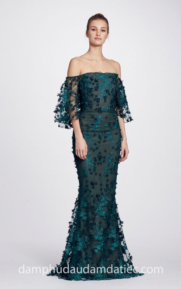 xuong may ao cuoi dam da tiec dep meera meera fashion concept vay cuoi sai gon marchesa notte fall 2018 _emerald