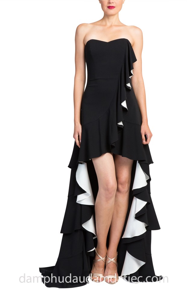 ao cuoi dep meera meera fashion concept dam mullet Badgley Mischka Crepe H