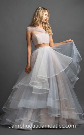 dam da tiec cong chua crop top nn5930