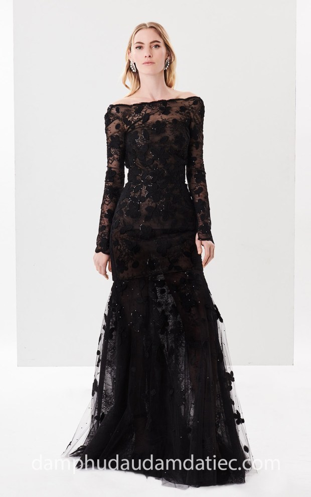 dam da hoi tay dai ren Oscar de la Renta 2018 Off Sequin may dam da hoi dep tp hcm meera meera fashion concept