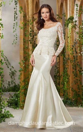 may dam da hoi cho me co dau meera meera bridal dam peplum