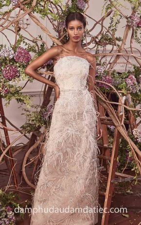 dam da hoi dinh long vu sang chanh Marchesa RTW Fall 2019