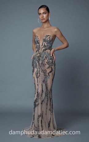 dam da tiec duoi ca xuyen thau sexy may dam da tiec dep