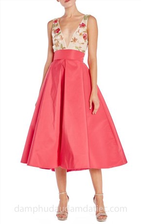 dam da tiec tea length may dam da tiec dep Sai Gon Meera Meera Fashion Concept