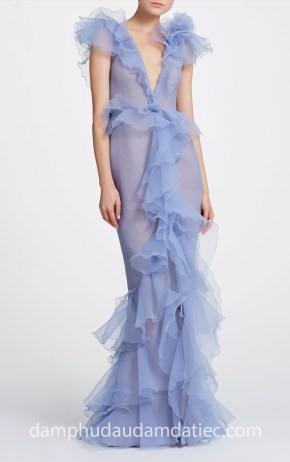 dam da tiec xep beo la mat Marchesa 2019