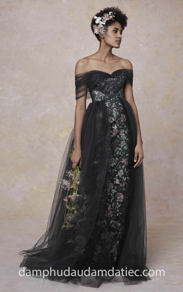 Đầm dạ tiệc trễ vai NN6976