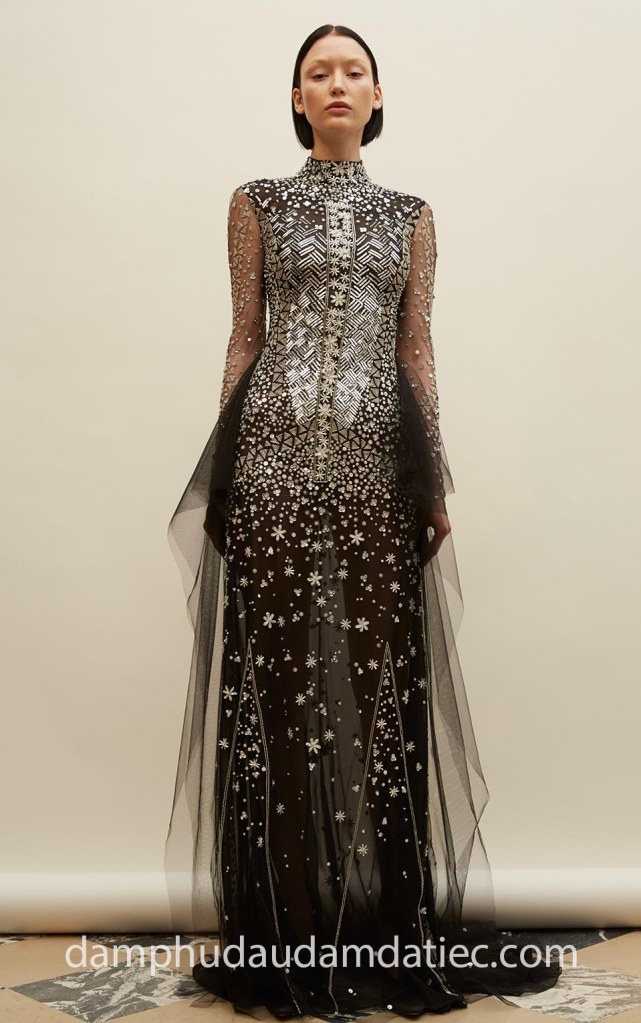 Đầm dạ tiệc cổ cao NN6973