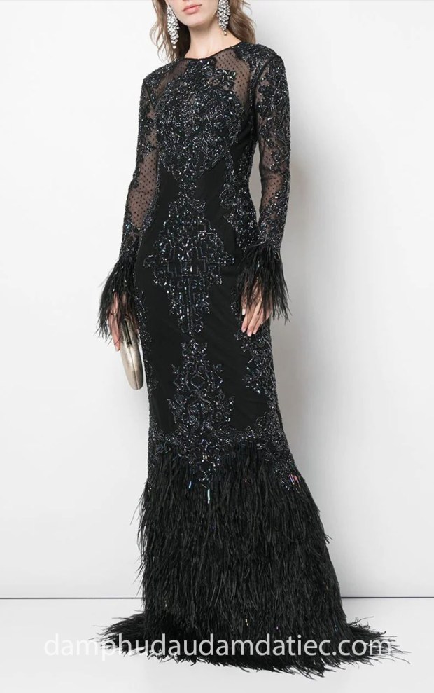 dam da tiec duoi ca dinh long vu an tuong Zuhair Murad FW19 Moya