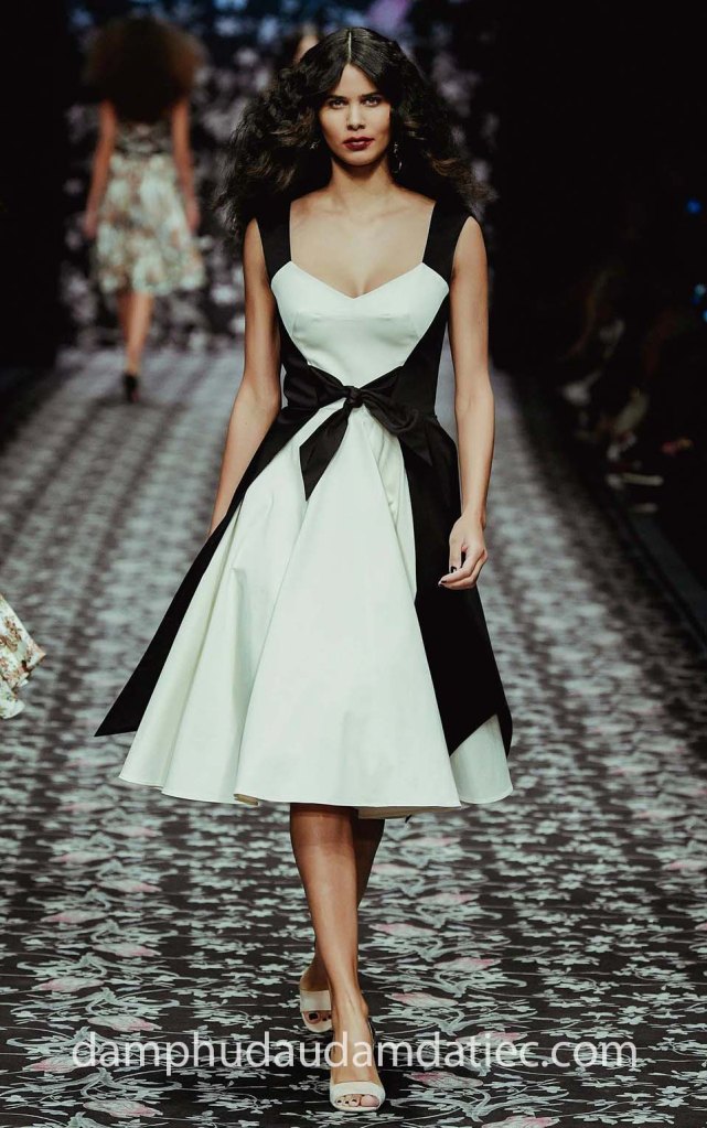 dam da tiec midi dress nn6974